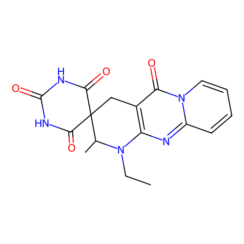1-ethyl-2',6'-dihydroxy-2-methyl-1,4-dihydro-2H,4'H,5H-spiro[dipyrido[1,2-a:2',3'-d]pyrimidine-3,5'-pyrimidine]-4',5-dione structure
