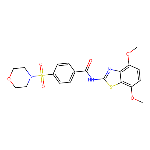 N-(4,7-dimethoxybenzo[d]thiazol-2-yl)-4-(morpholinosulfonyl)benzamide structure