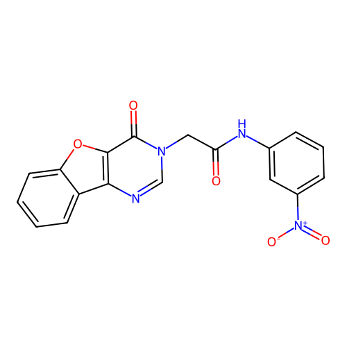N-(3-nitrophenyl)-2-(4-oxobenzofuro[3,2-d]pyrimidin-3(4H)-yl)acetamide structure