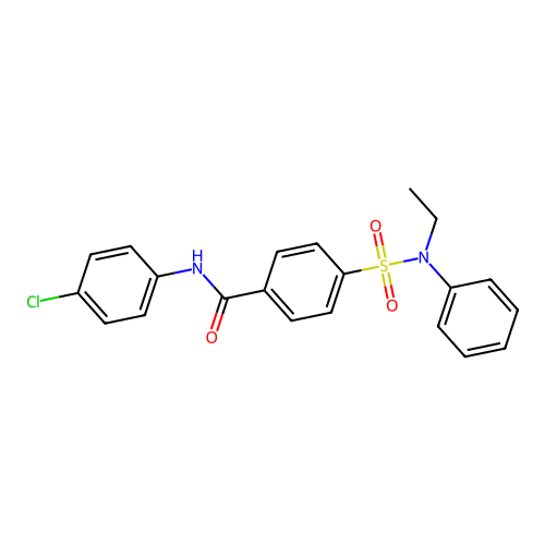 N-(4-chlorophenyl)-4-[ethyl(phenyl)sulfamoyl]benzamide structure