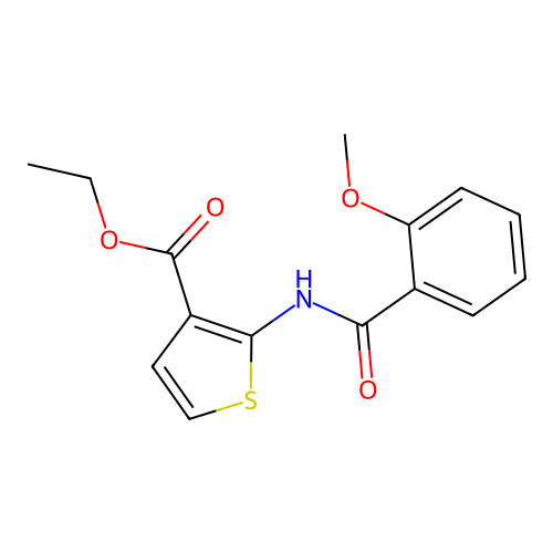 Ethyl 2-(2-methoxybenzamido)thiophene-3-carboxylate structure