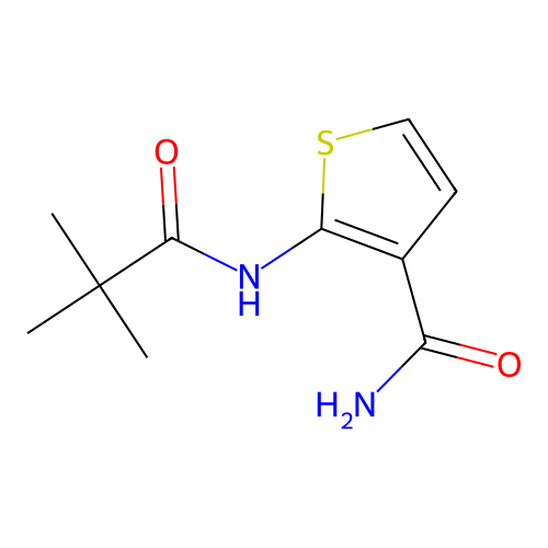 2-Pivalamidothiophene-3-carboxamide structure
