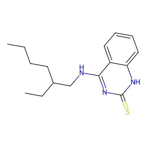 4-(2-ethylhexylamino)-1H-quinazoline-2-thione structure
