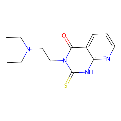 3-(2-(diethylamino)ethyl)-2-thioxo-2,3-dihydropyrido[2,3-d]pyrimidin-4(1H)-one structure