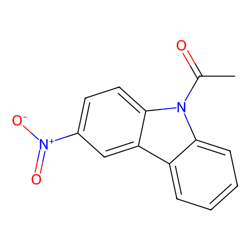 9H-Carbazole, 9-acetyl-3-nitro- structure