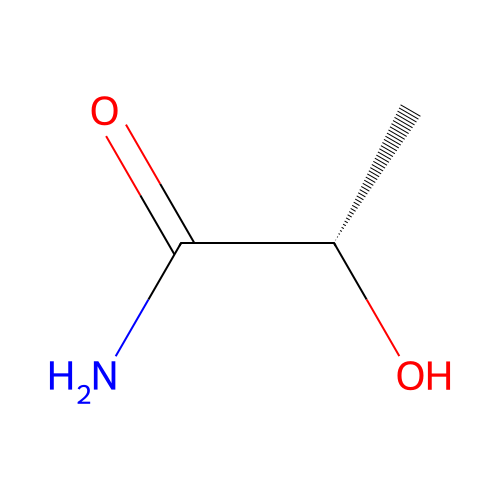 (2S)-2-hydroxypropanamide structure