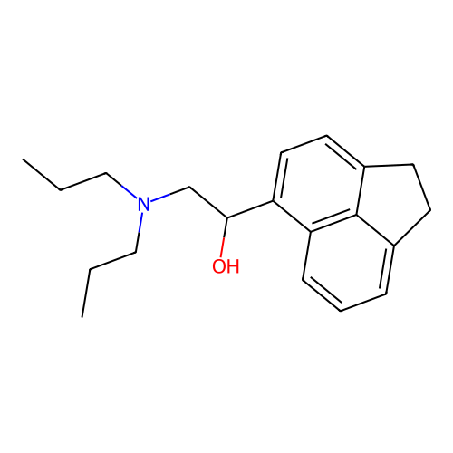 1-(1,2-Dihydroacenaphthylen-5-yl)-2-(dipropylamino)ethanol structure