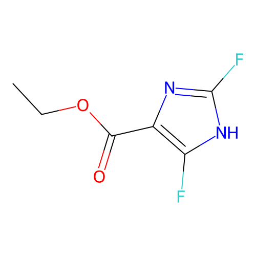 Ethyl 2,5-difluoro-1H-imidazole-4-carboxylate structure
