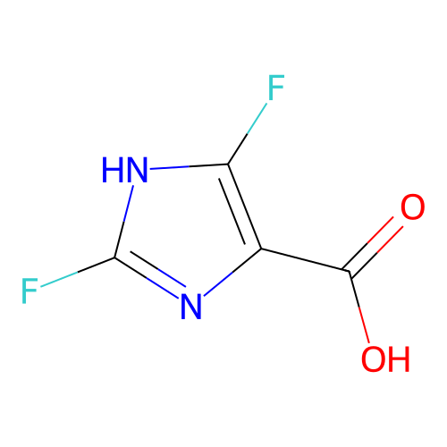 2,5-difluoro-1H-imidazole-4-carboxylic acid structure