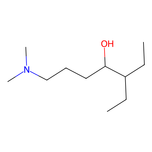 4-Heptanol, 1-dimethylamino-5-ethyl- structure