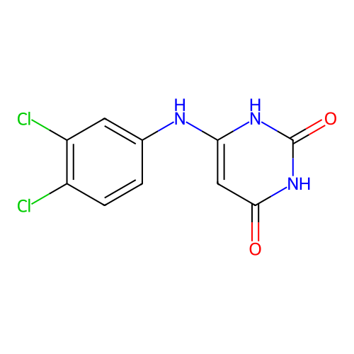 6-(3,4-dichloroanilino)-1H-pyrimidine-2,4-dione structure
