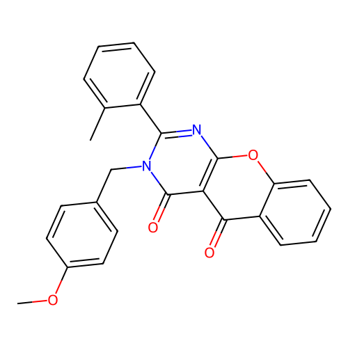 3-(4-methoxybenzyl)-2-(o-tolyl)-3H-chromeno[2,3-d]pyrimidine-4,5-dione structure