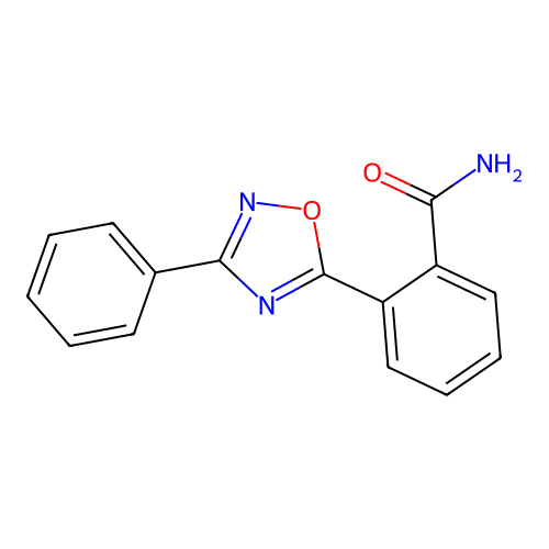 2-(3-Phenyl-1,2,4-oxadiazol-5-yl)benzamide structure