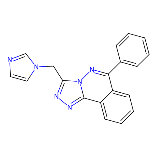 3-(1H-imidazol-1-ylmethyl)-6-phenyl[1,2,4]triazolo[3,4-a]phthalazine structure