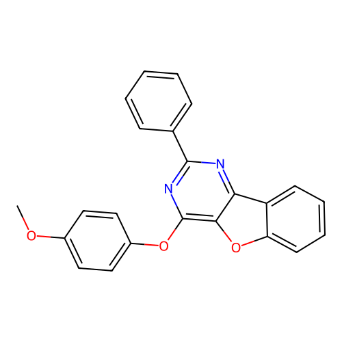 4-(4-Methoxyphenoxy)-2-phenyl[1]benzofuro[3,2-d]pyrimidine structure