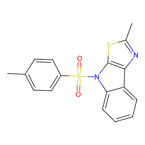 2-methyl-4-[(4-methylphenyl)sulfonyl]-4H-[1,3]thiazolo[5,4-b]indole structure