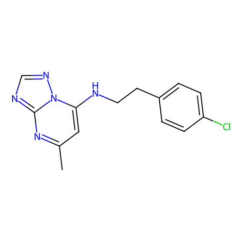 N-[2-(4-chlorophenyl)ethyl]-5-methyl[1,2,4]triazolo[1,5-a]pyrimidin-7-amine structure