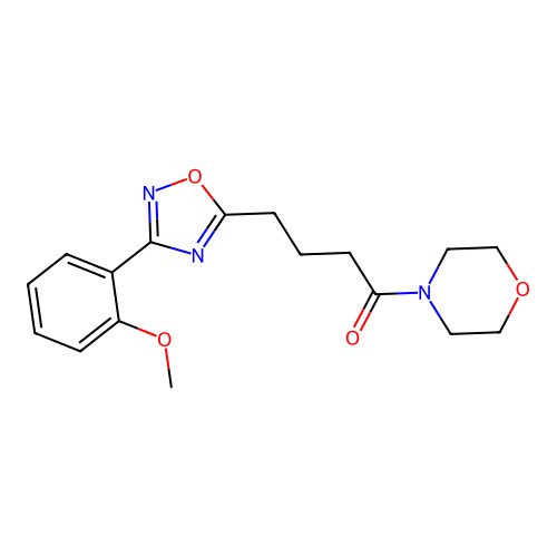 4-[3-(2-Methoxyphenyl)-1,2,4-oxadiazol-5-yl]-1-(morpholin-4-yl)butan-1-one structure