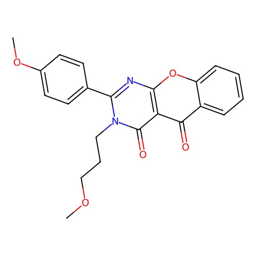 2-(4-methoxyphenyl)-3-(3-methoxypropyl)-3H-chromeno[2,3-d]pyrimidine-4,5-dione structure