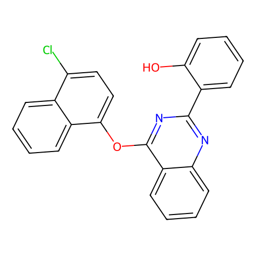 2-(4-((4-Chloronaphthalen-1-yl)oxy)quinazolin-2-yl)phenol structure