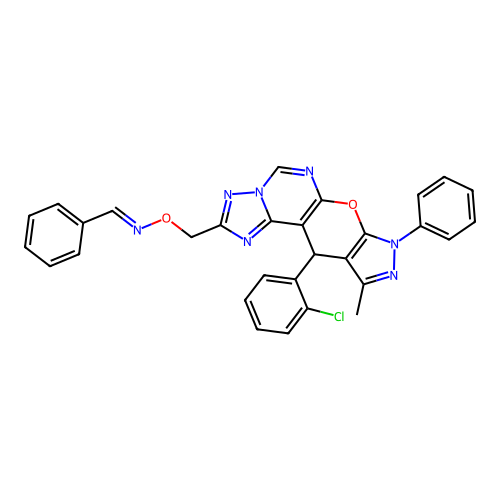 C30H22ClN7O2 structure