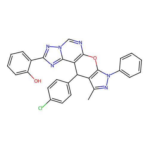 C28H19ClN6O2 structure