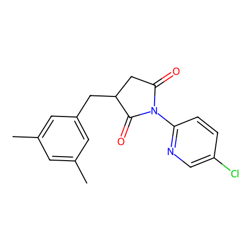 1-(5-Chloropyridin-2-yl)-3-(3,5-dimethylbenzyl)pyrrolidine-2,5-dione structure