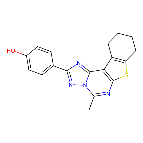 C18H16N4OS structure