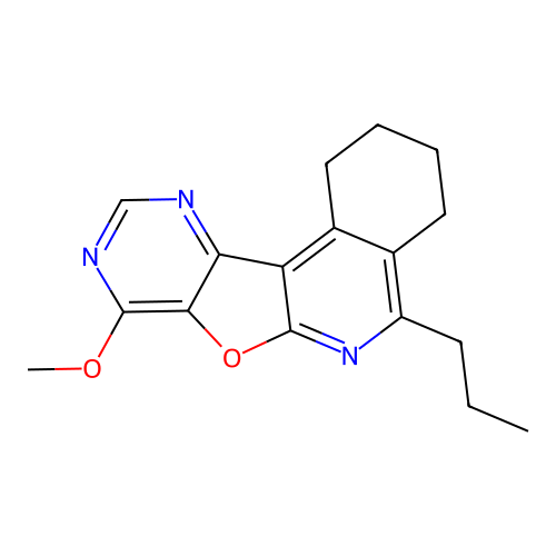 8-Methoxy-5-propyl-1,2,3,4-tetrahydro-7-oxa-6,9,11-triaza-benzo[c]fluorene structure