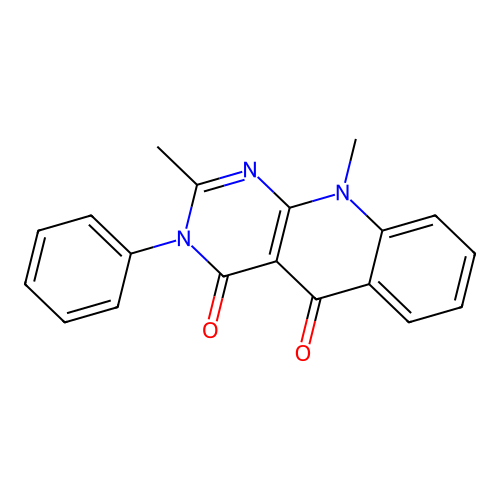2,10-Dimethyl-3-phenylpyrimido[4,5-b]quinoline-4,5-dione structure