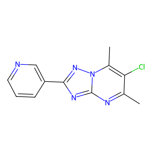 6-Chloro-5,7-dimethyl-2-(pyridin-3-yl)[1,2,4]triazolo[1,5-a]pyrimidine structure