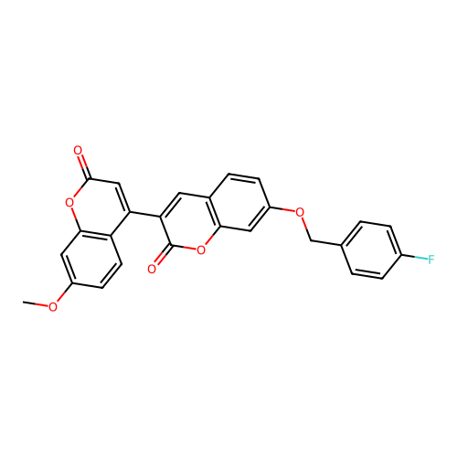 7-[(4-Fluorophenyl)methoxy]-3-(7-methoxy-2-oxochromen-4-yl)chromen-2-one structure