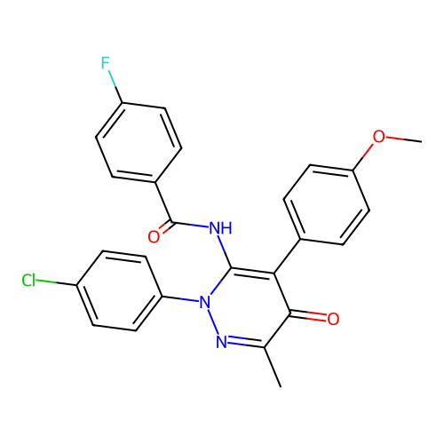 C25H19ClFN3O3 structure
