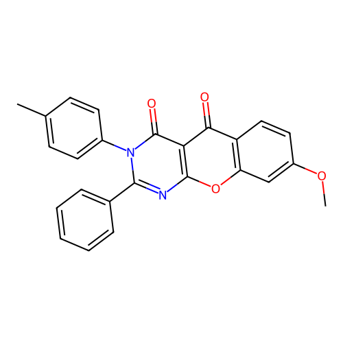 8-Methoxy-3-(4-methylphenyl)-2-phenylchromeno[2,3-d]pyrimidine-4,5-dione structure