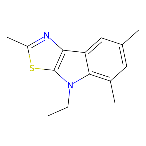 4-ethyl-2,5,7-trimethyl-4H-[1,3]thiazolo[5,4-b]indole structure
