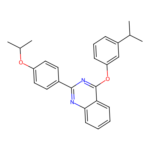 2-[4-(Propan-2-yloxy)phenyl]-4-[3-(propan-2-yl)phenoxy]quinazoline structure