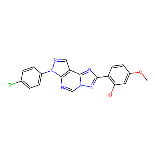 C19H13ClN6O2 structure