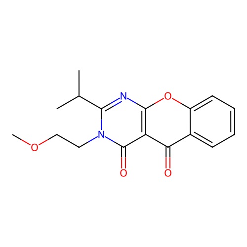 3-(2-methoxyethyl)-2-(propan-2-yl)-4H-chromeno[2,3-d]pyrimidine-4,5(3H)-dione structure