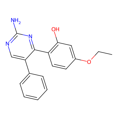 2-(2-Amino-5-phenylpyrimidin-4-yl)-5-ethoxyphenol structure