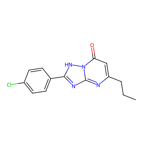 2-(4-Chlorophenyl)-5-propyl[1,2,4]triazolo[1,5-a]pyrimidin-7-ol structure