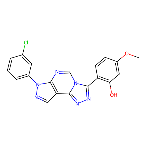C19H13ClN6O2 structure