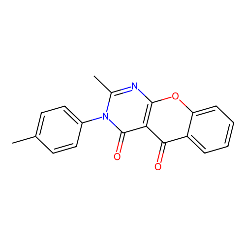 2-Methyl-3-(4-methylphenyl)chromeno[2,3-d]pyrimidine-4,5-dione structure