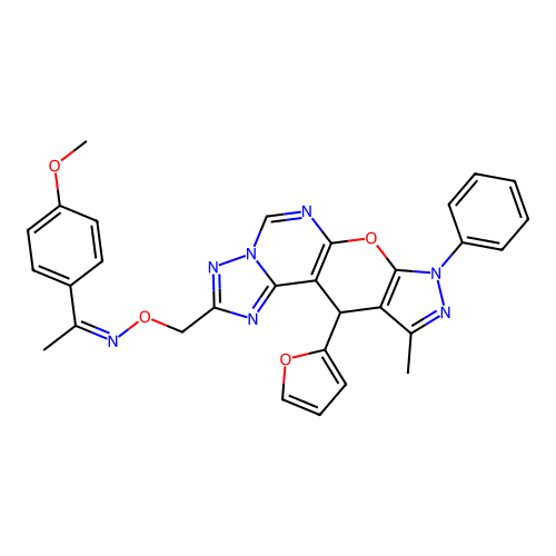 C30H25N7O4 structure