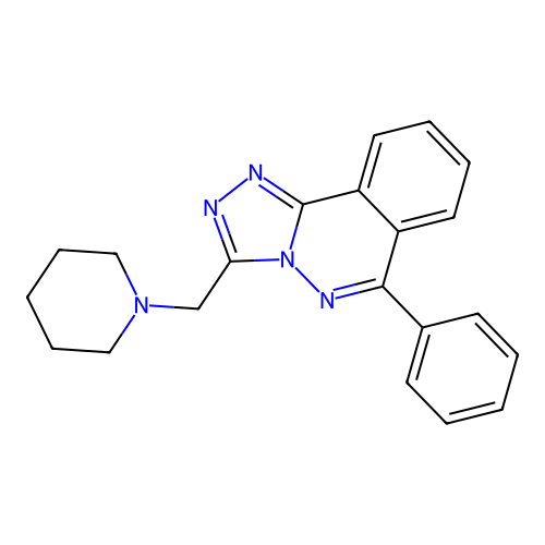 6-Phenyl-3-(piperidin-1-ylmethyl)-[1,2,4]triazolo[3,4-a]phthalazine structure