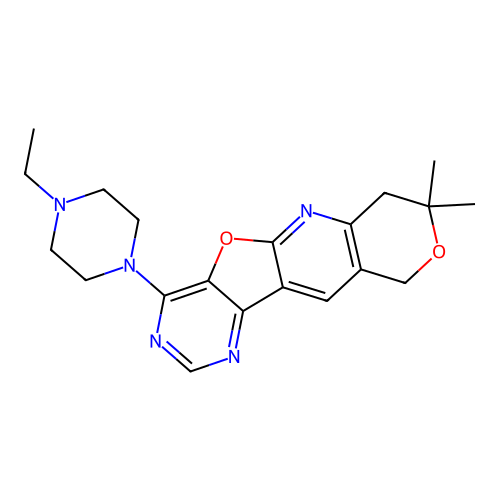 1-(4-Ethyl-piperazin-1-yl)-8,8-dimethyl-8,9-dihydro-6H-7,11-dioxa-2,4,10-triaza-benzo[b]fluorene structure