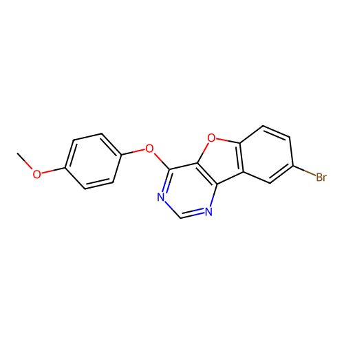 8-Bromo-4-(4-methoxyphenoxy)[1]benzofuro[3,2-d]pyrimidine structure