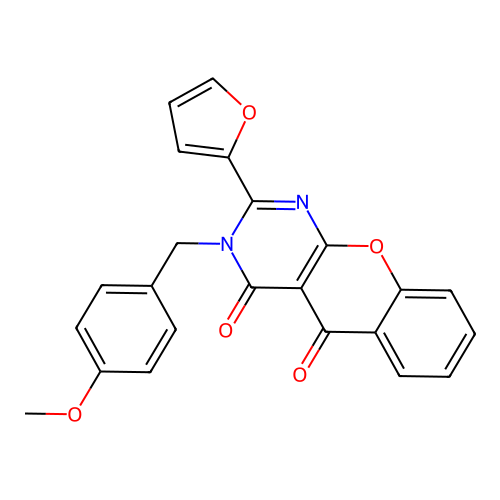 2-(furan-2-yl)-3-(4-methoxybenzyl)-3H-chromeno[2,3-d]pyrimidine-4,5-dione structure