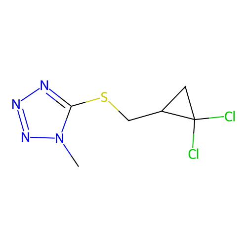 5-[(2,2-Dichlorocyclopropyl)methylsulfanyl]-1-methyltetrazole structure