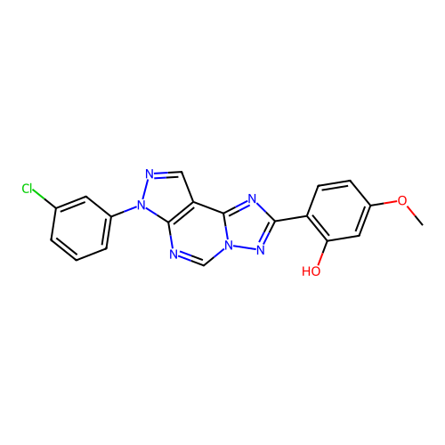 C19H13ClN6O2 structure