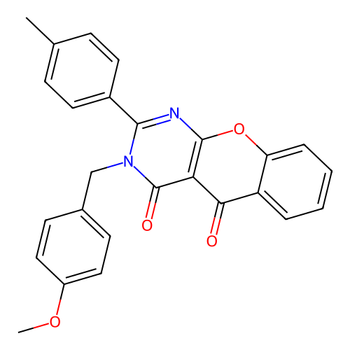 3-(4-methoxybenzyl)-2-(p-tolyl)-3H-chromeno[2,3-d]pyrimidine-4,5-dione structure